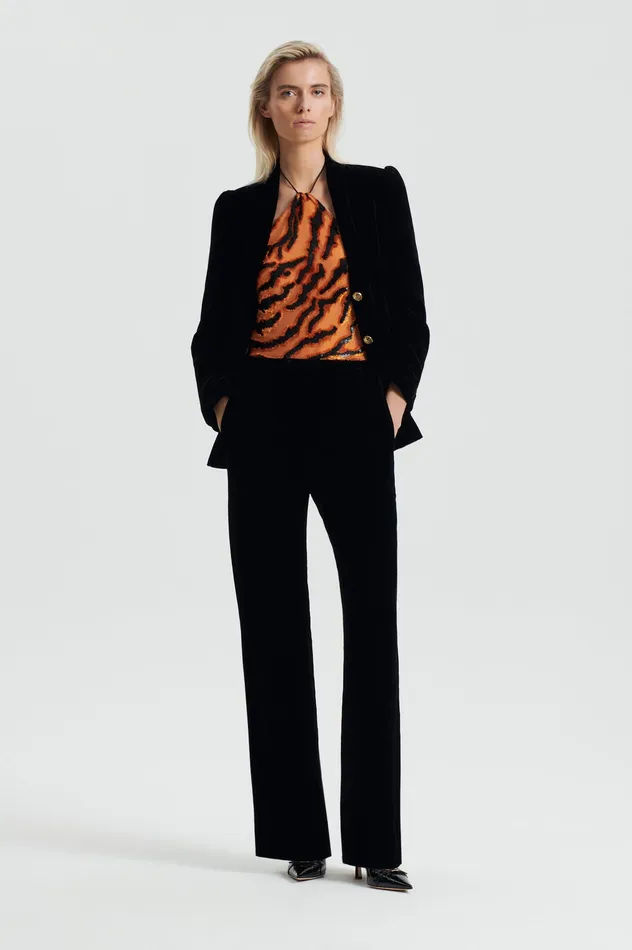 Scanlan Theodore Jackets Women VELVET JACKET BLACK