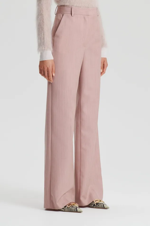 Scanlan Theodore TAILORED TROUSER PINK Women Trousers Scanlan Theodore TAILORED TROUSER PINK Women Trousers