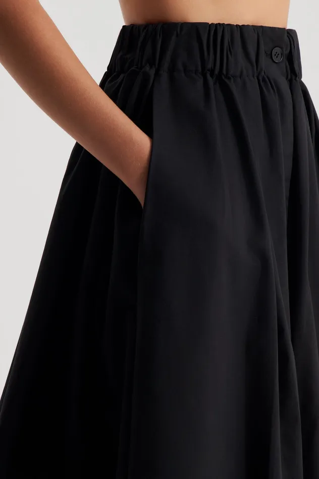 Scanlan Theodore WIDE CARGO SKIRT BLACK Women Skirts Scanlan Theodore WIDE CARGO SKIRT BLACK Women Skirts