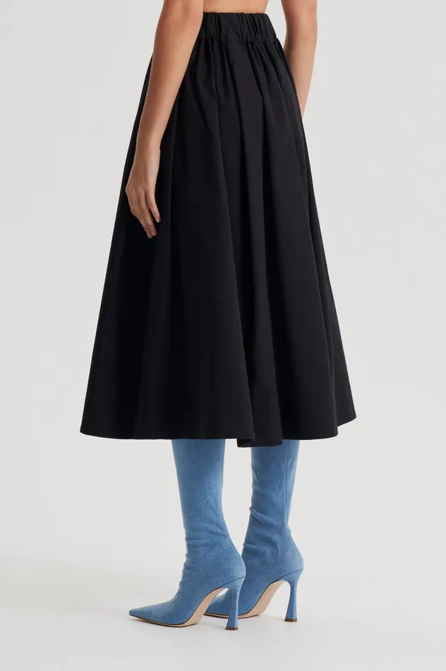 Scanlan Theodore WIDE CARGO SKIRT BLACK Women Skirts Scanlan Theodore WIDE CARGO SKIRT BLACK Women Skirts