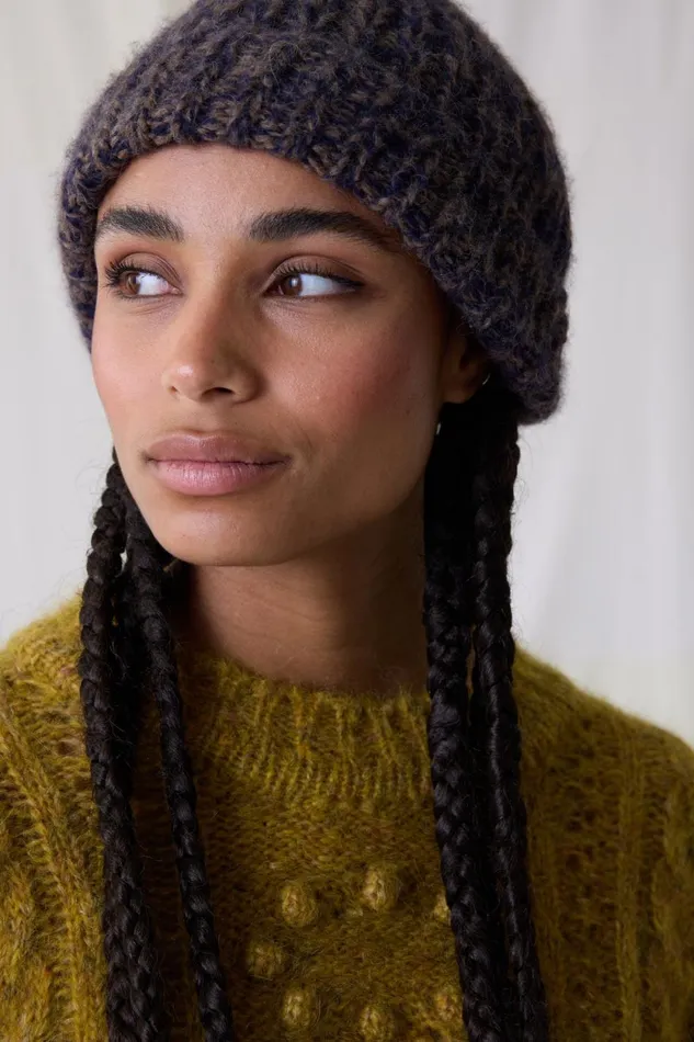 Scarves and Beanies Women Leon and Harper Mireil Mix Hat Brown