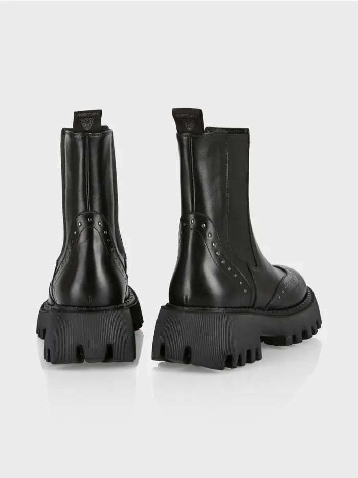 Schuhe Damen Marc Cain ChelseaBoots Mit Nieten Black