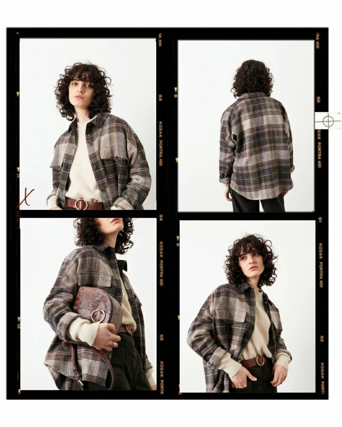 Sessn Womens Jackets Delimountain Lilac Checks