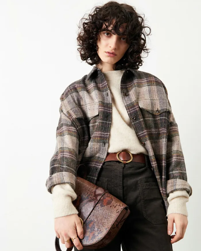 Sessn Womens Jackets Delimountain Lilac Checks