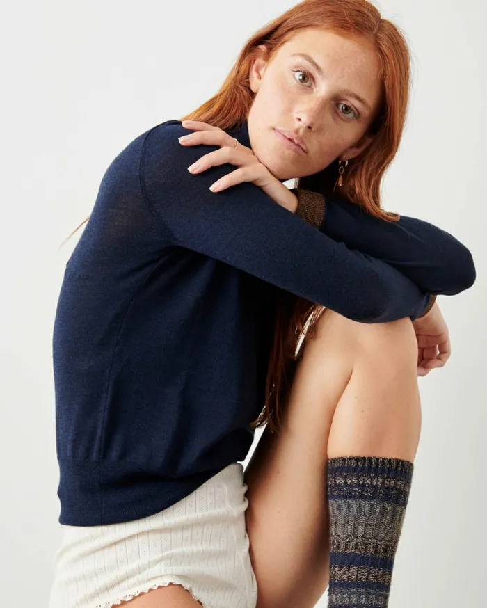 Sessn Womens Jumpers Canela Navy