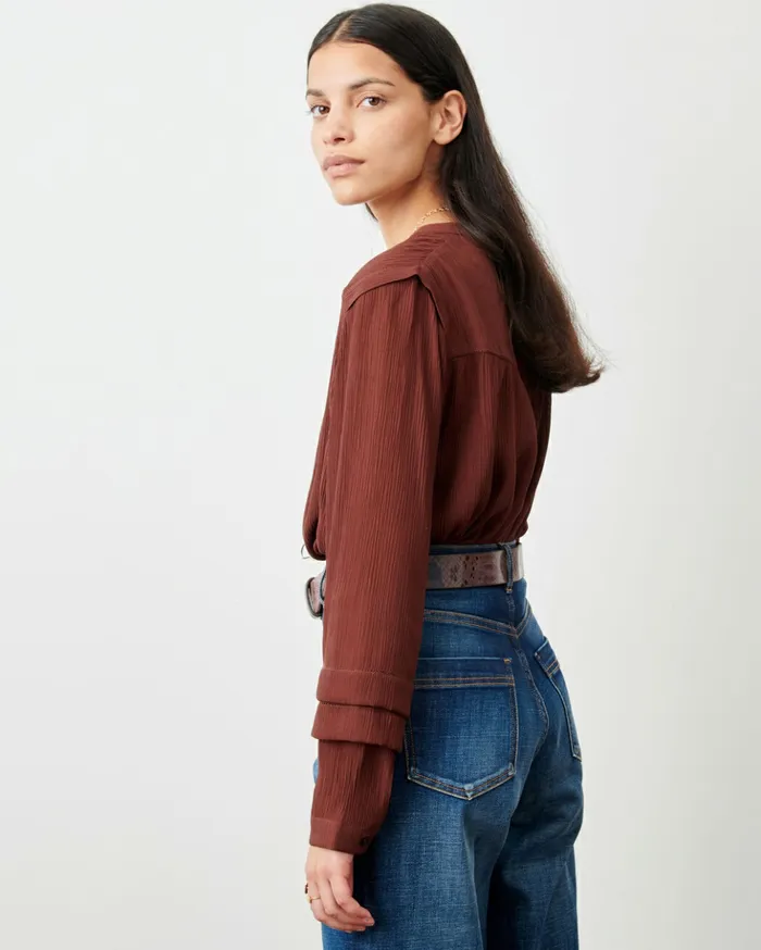 Sessn Womens Shirts And Blouses Marylebone Brownwhisky Near Me