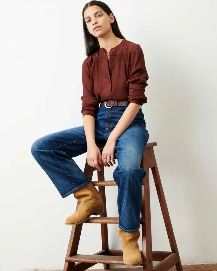 Sessn Womens Shirts And Blouses Marylebone Brownwhisky Near Me