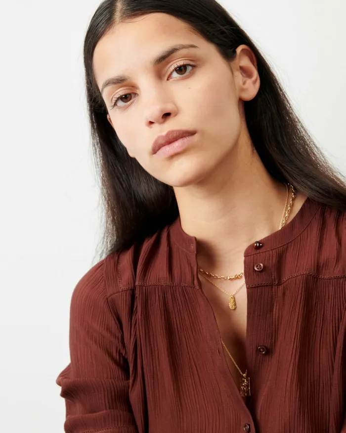 Sessn Womens Shirts And Blouses Marylebone Brownwhisky Near Me