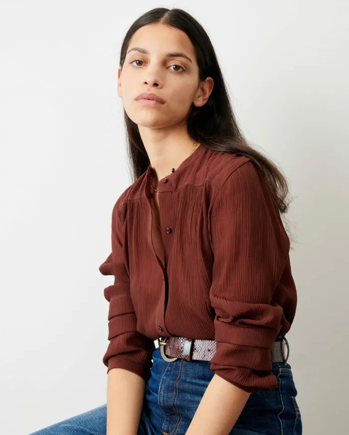Sessn Womens Shirts And Blouses Marylebone Brownwhisky Near Me