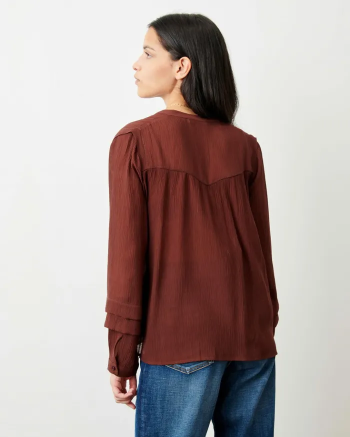 Sessn Womens Shirts And Blouses Marylebone Brownwhisky Near Me