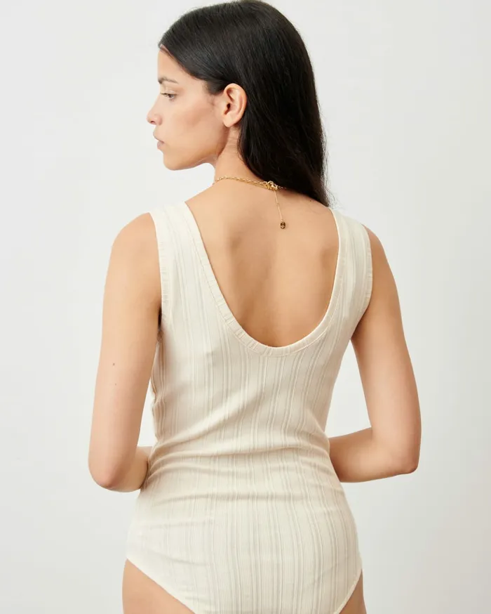 Sessn Womens TShirts And Tops Esme body Fleur de Sel On Sale