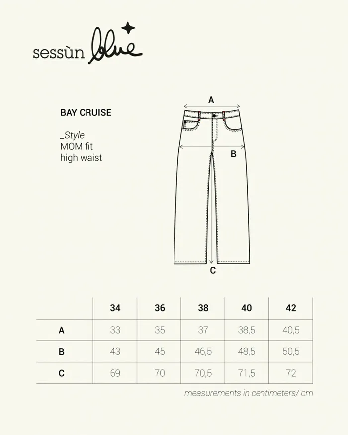Sessn Womens Trousers Bay cruise Melody Blue