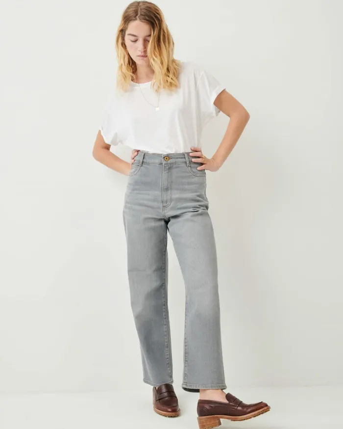 Sessn Womens Trousers Bay cruise Mid Grey