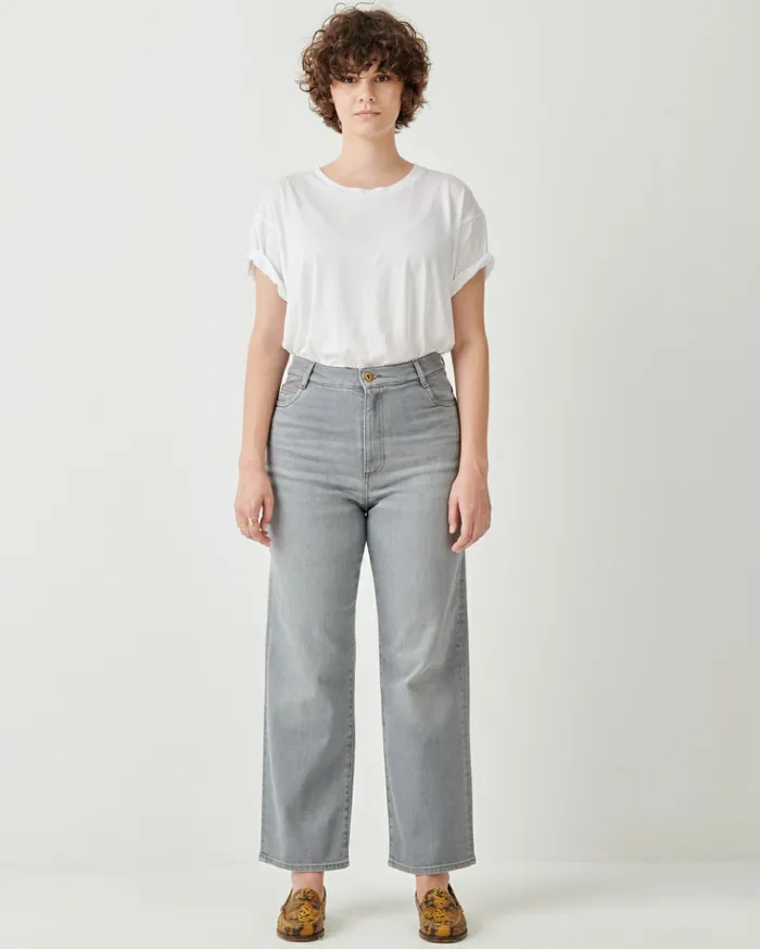 Sessn Womens Trousers Bay cruise Mid Grey