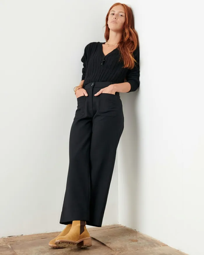 Sessn Womens Trousers Hudkin Black