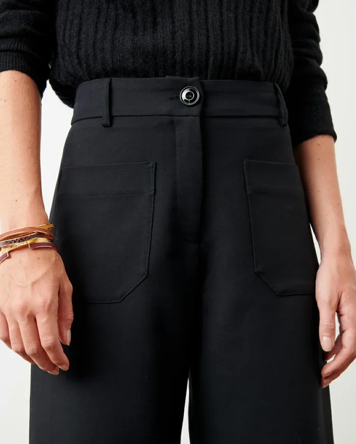 Sessn Womens Trousers Hudkin Black