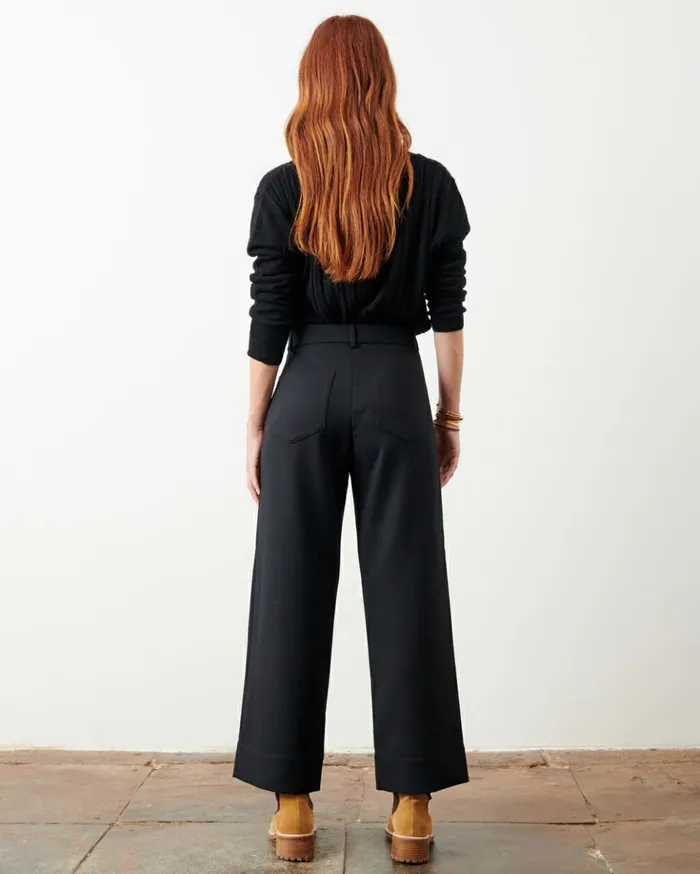 Sessn Womens Trousers Hudkin Black