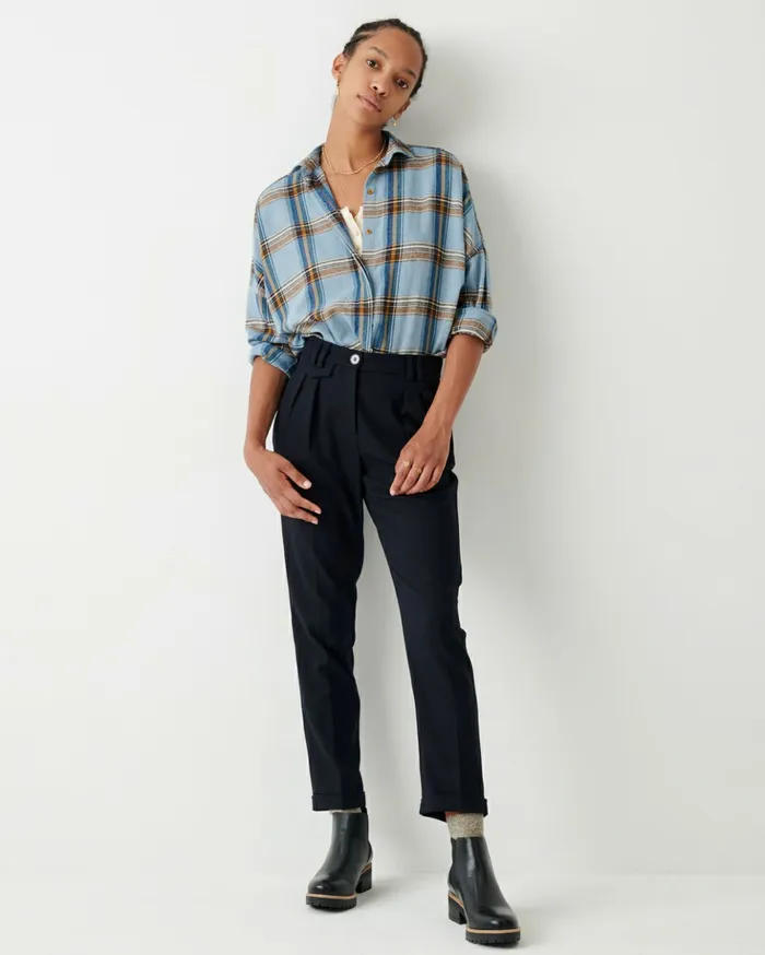 Sessn Womens Trousers Mansfield 20 Navy