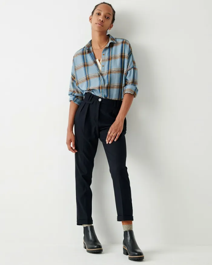 Sessn Womens Trousers Mansfield 20 Navy
