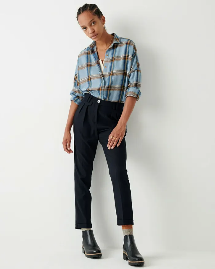Sessn Womens Trousers Mansfield 20 Navy