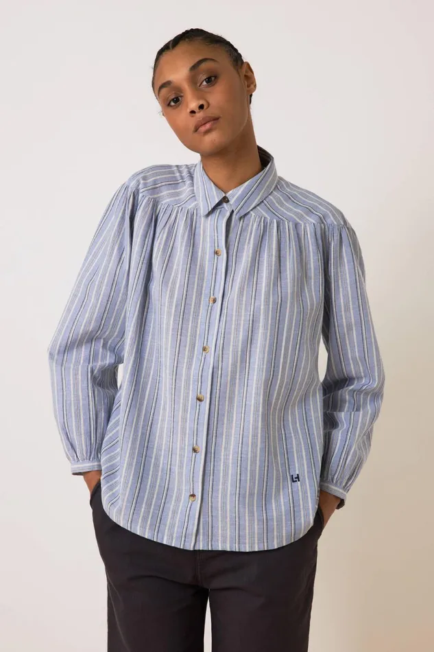 Shirts and Blouses Women Leon and Harper Cloclo St Blue Shirt Blue