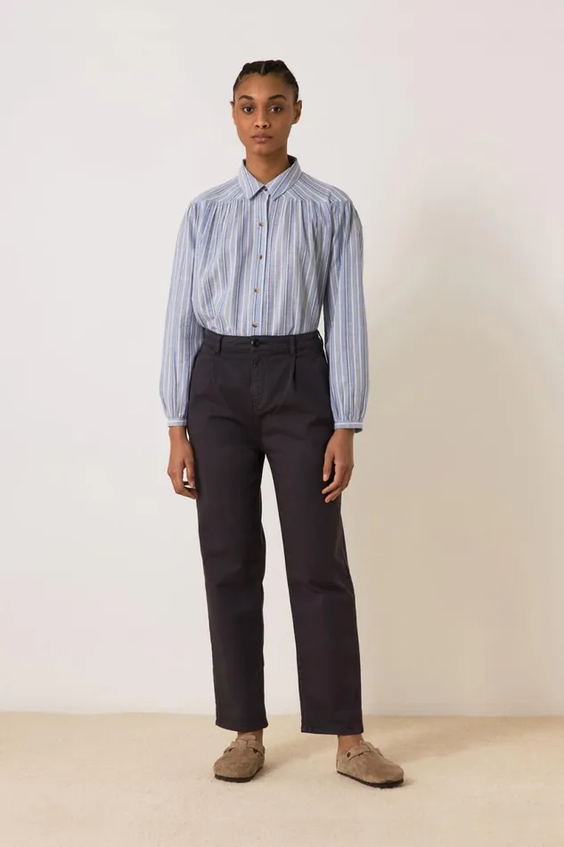 Shirts and Blouses Women Leon and Harper Cloclo St Blue Shirt Blue