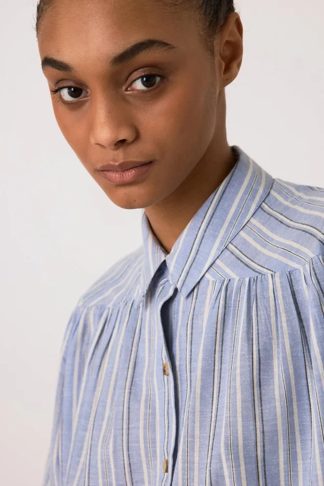 Shirts and Blouses Women Leon and Harper Cloclo St Blue Shirt Blue