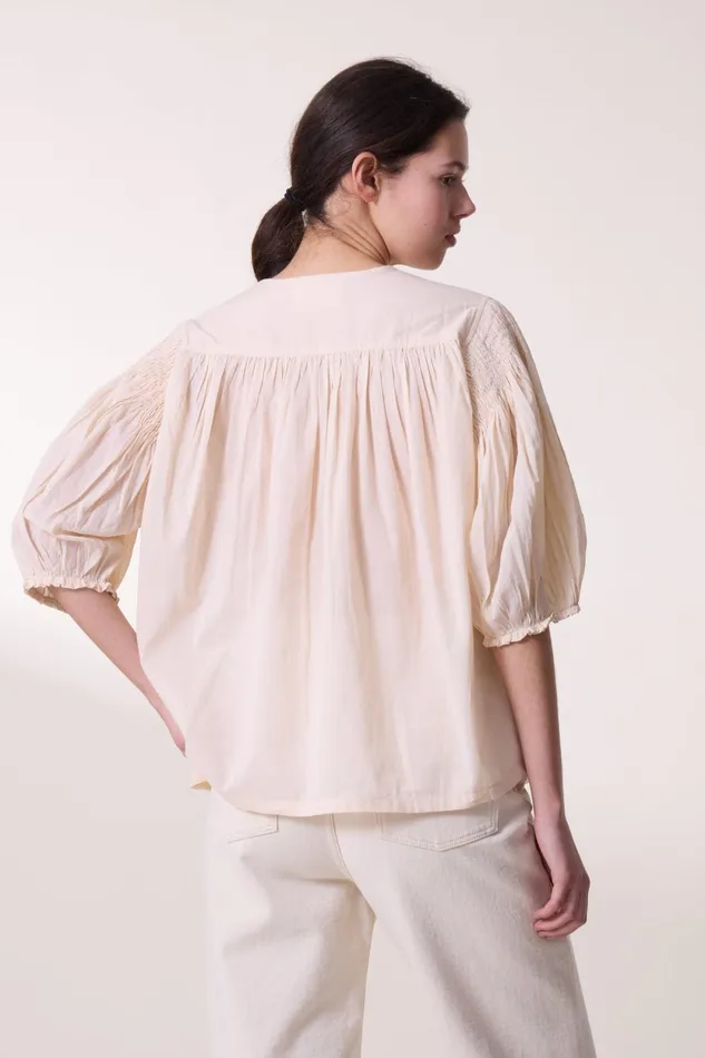 Shirts and Blouses Women Leon and Harper Corso Plain Blouse Ecru