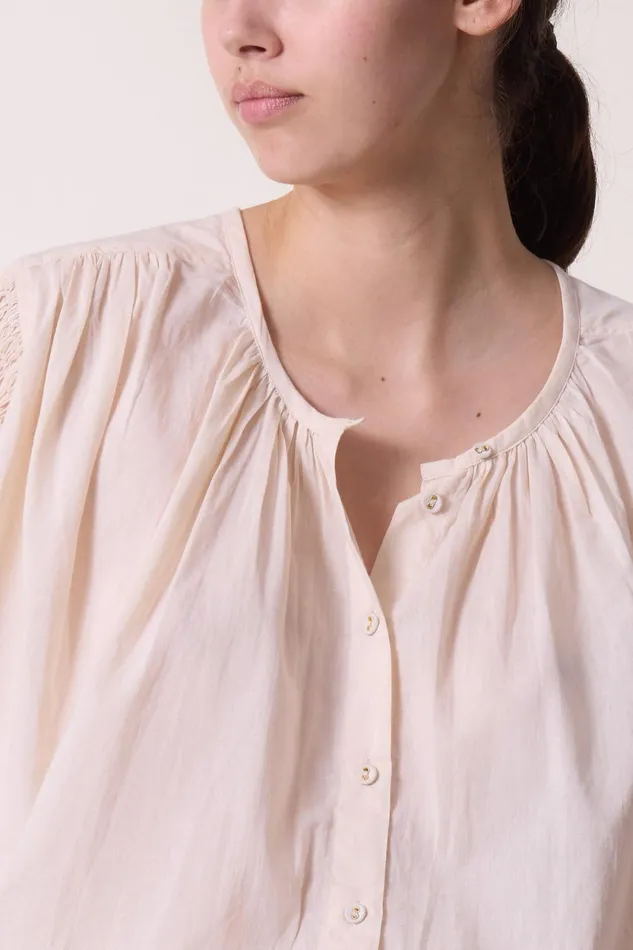 Shirts and Blouses Women Leon and Harper Corso Plain Blouse Ecru