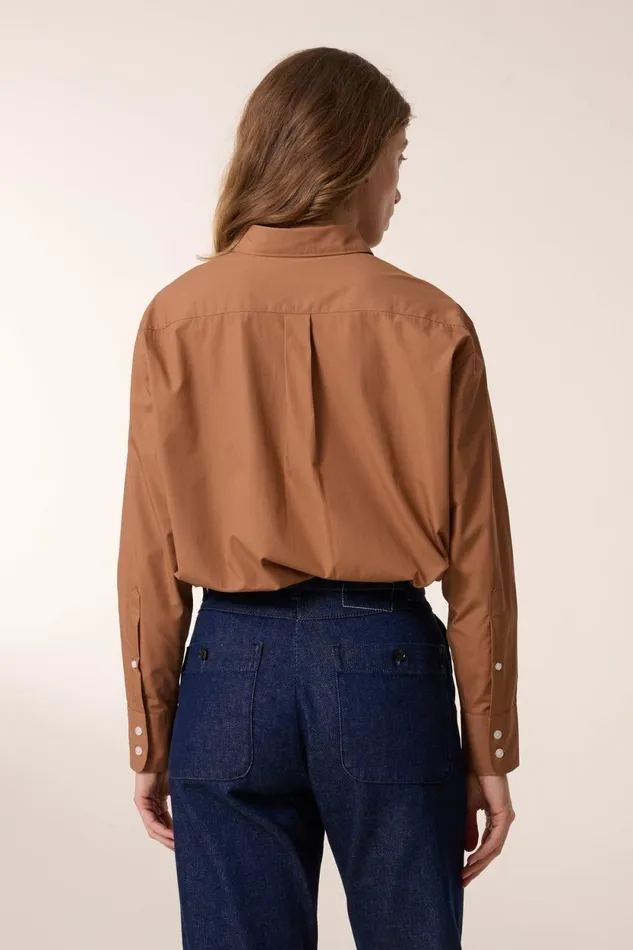 Shirts and Blouses Women Leon and Harper Cyrce Pln Shirt Caramel