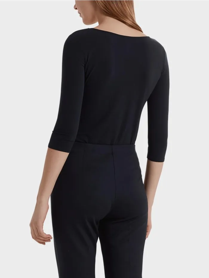 Shirts and Tops Damen Marc Cain Hauchzartes Longsleeve Midnight Blue
