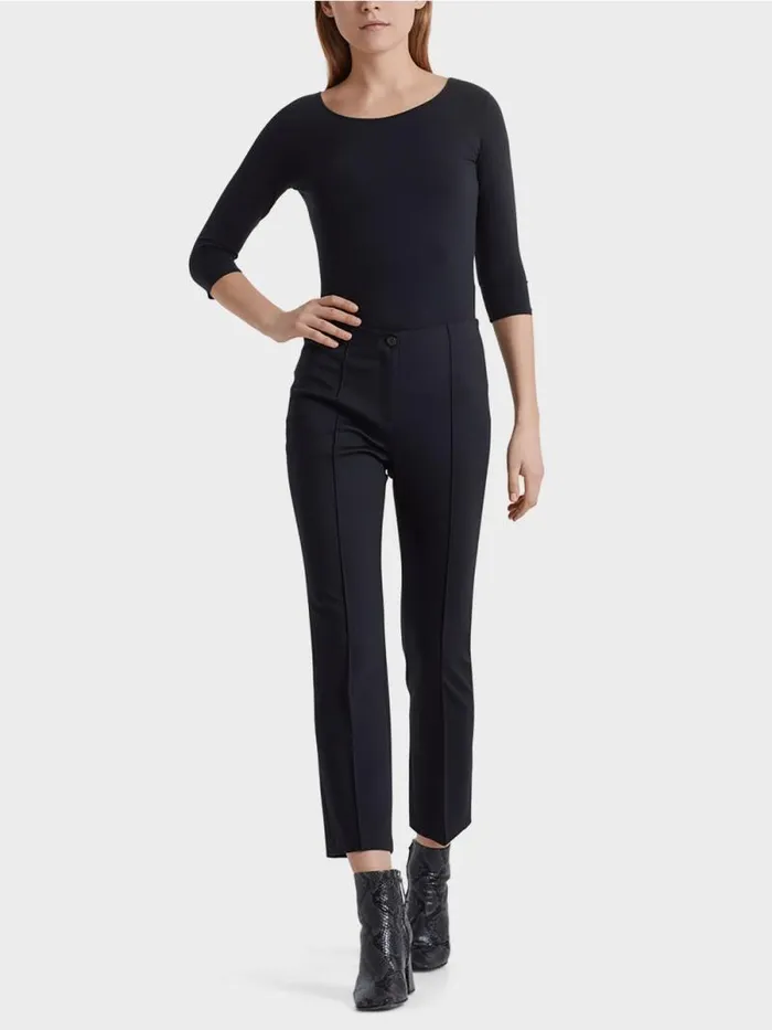 Shirts and Tops Damen Marc Cain Hauchzartes Longsleeve Midnight Blue