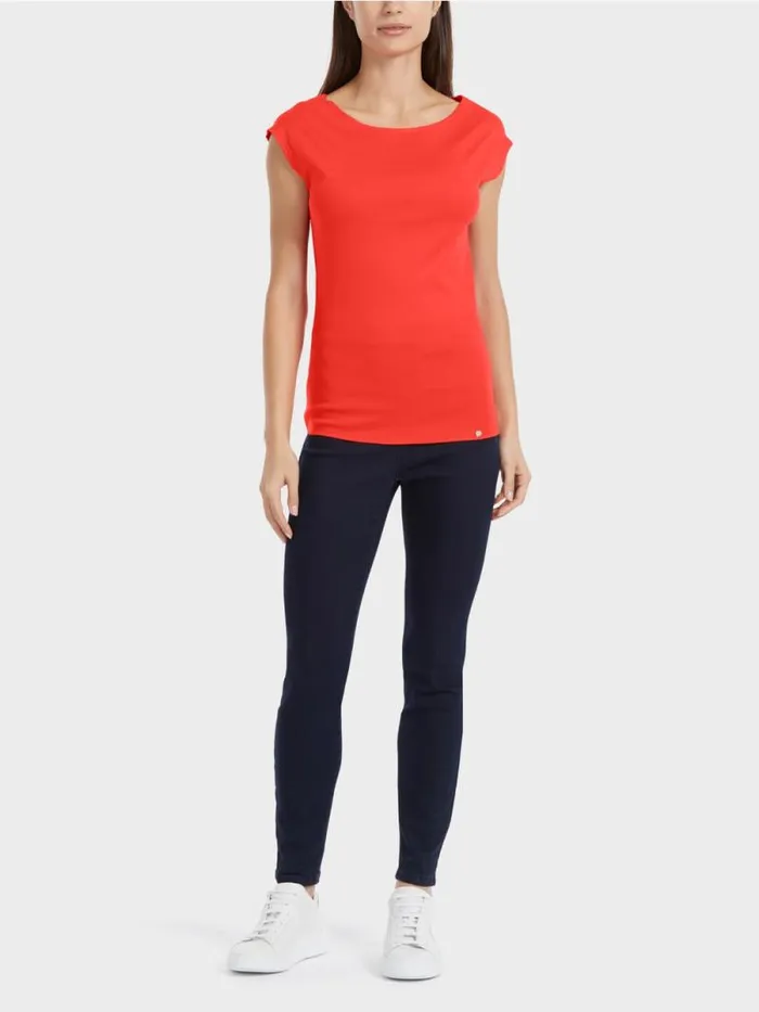 Shirts and Tops Damen Marc Cain Krpernahes TShirt Campari