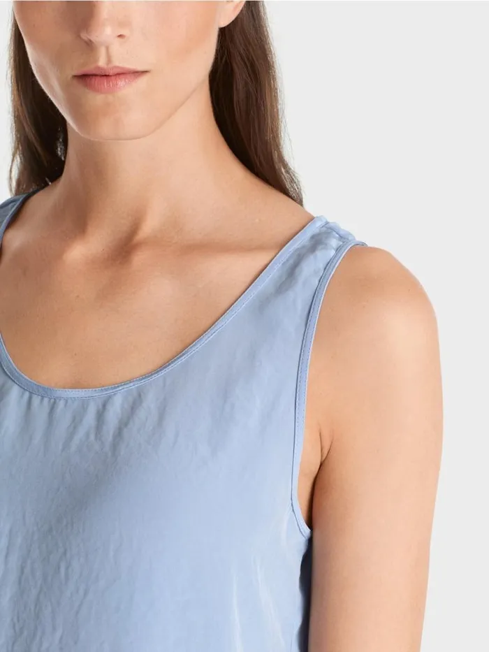 Shirts and Tops Damen Marc Cain Leichtes rmelloses Top Dark Summer Sky