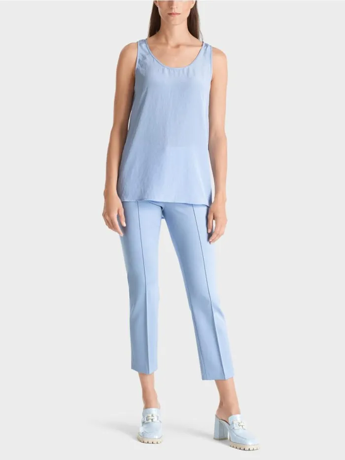 Shirts and Tops Damen Marc Cain Leichtes rmelloses Top Dark Summer Sky