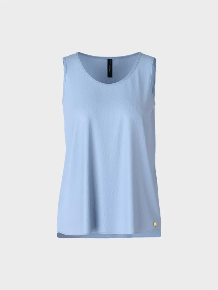 Shirts and Tops Damen Marc Cain Leichtes rmelloses Top Dark Summer Sky
