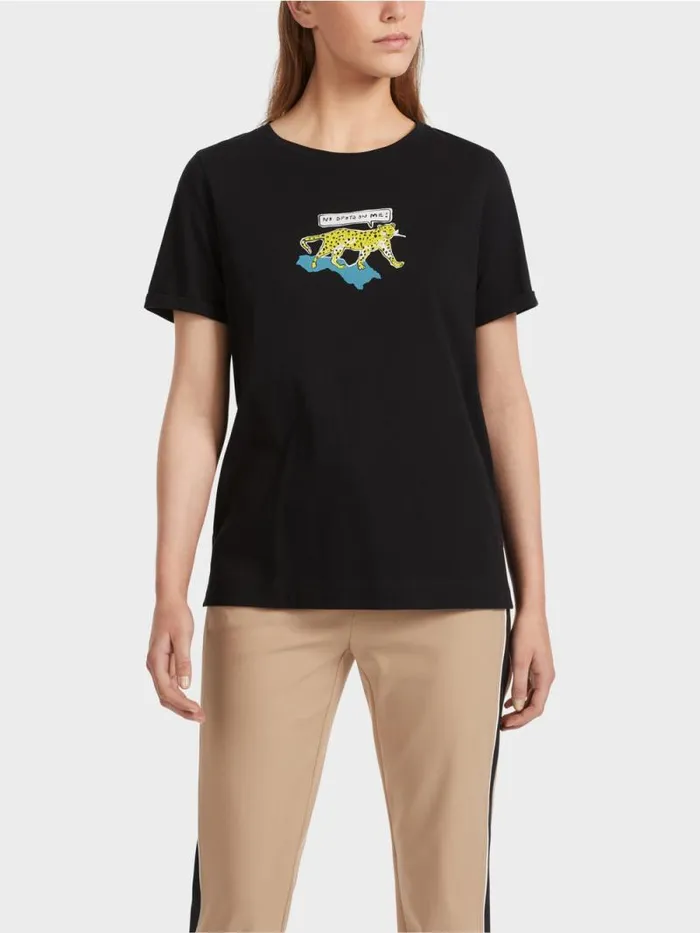 Shirts and Tops Damen Marc Cain LeoTShirt 034Rethink Together034 Black