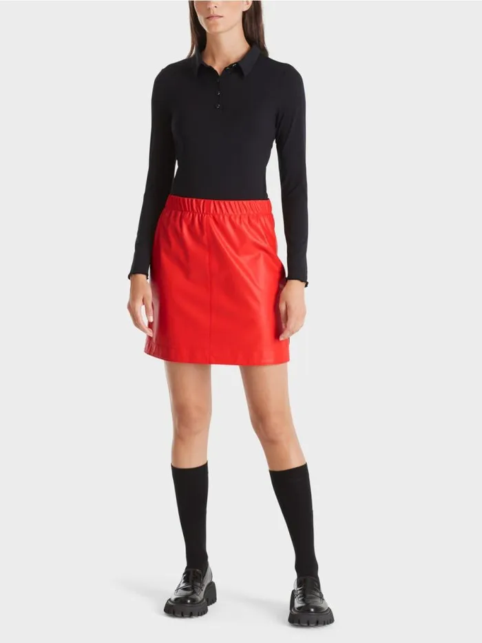 Shirts and Tops Damen Marc Cain Poloshirt In Rippjersey Black