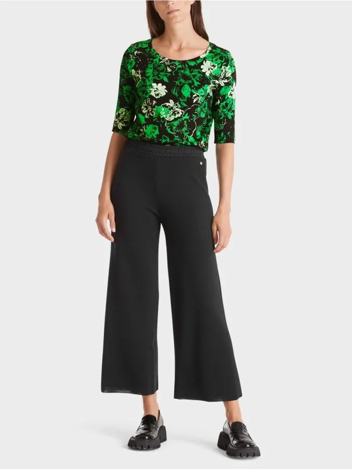 Shirts and Tops Damen Marc Cain Shirt Aus Baumwollstretch Dark Apple Green