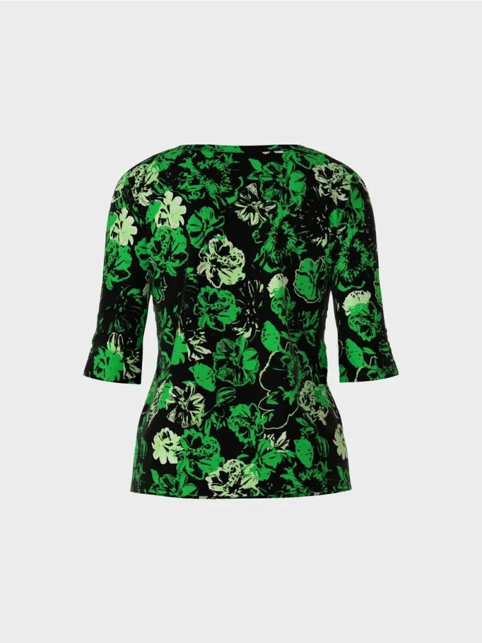 Shirts and Tops Damen Marc Cain Shirt Aus Baumwollstretch Dark Apple Green