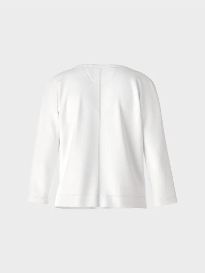 Shirts and Tops Damen Marc Cain Shirt Mit UBootAusschnitt White