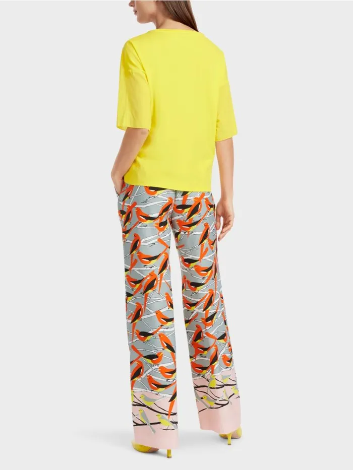 Shirts and Tops Damen Marc Cain TShirt Mit Brusttasche Soft Lemon