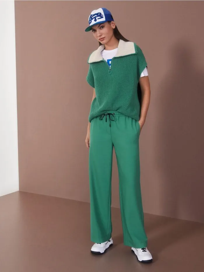 Shirts and Tops Damen Marc Cain TShirt Mit Glitzer 034Rethink Together034 Offwhite