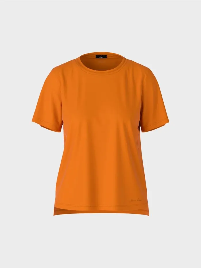 Shirts and Tops Damen Marc Cain TShirt Mit Weitem CrewNeck Deep Pumpkin