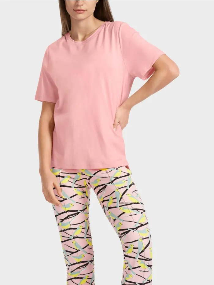 Shirts and Tops Damen Marc Cain TShirt Mit Weitem CrewNeck Soft Powder Pink