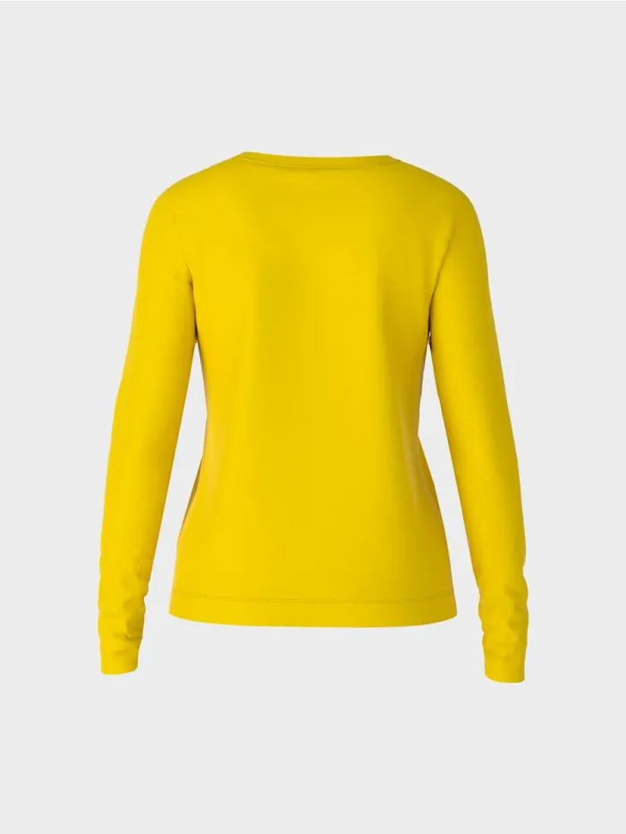 Shirts and Tops Damen Marc Cain Unifarbenes TShirt Corn