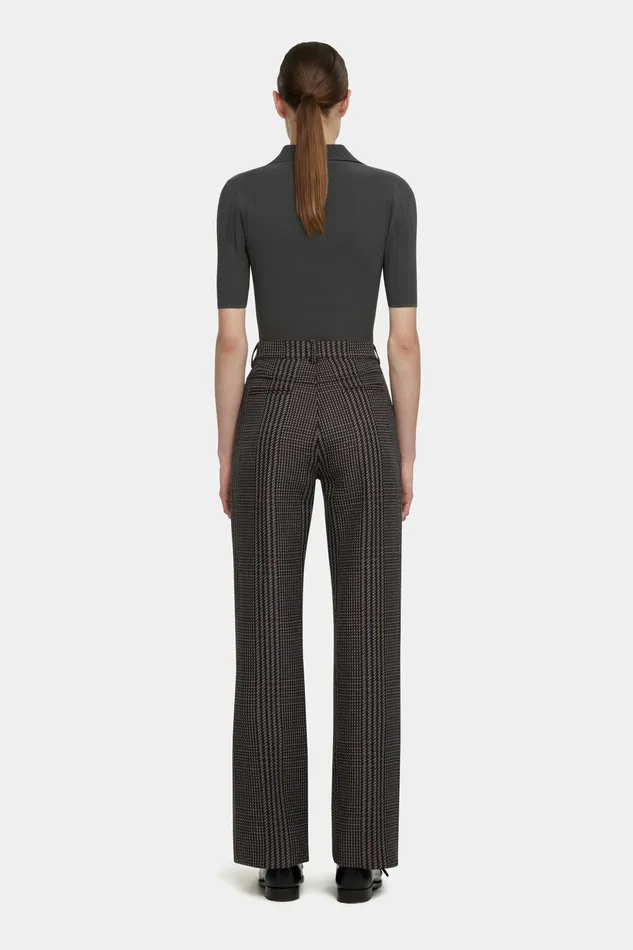 Shirts and Tops Emilia Wickstead Women Dune Grey Fitted Polo Top Shirts and Tops Emilia Wickstead Women Dune Grey Fitted Polo Top