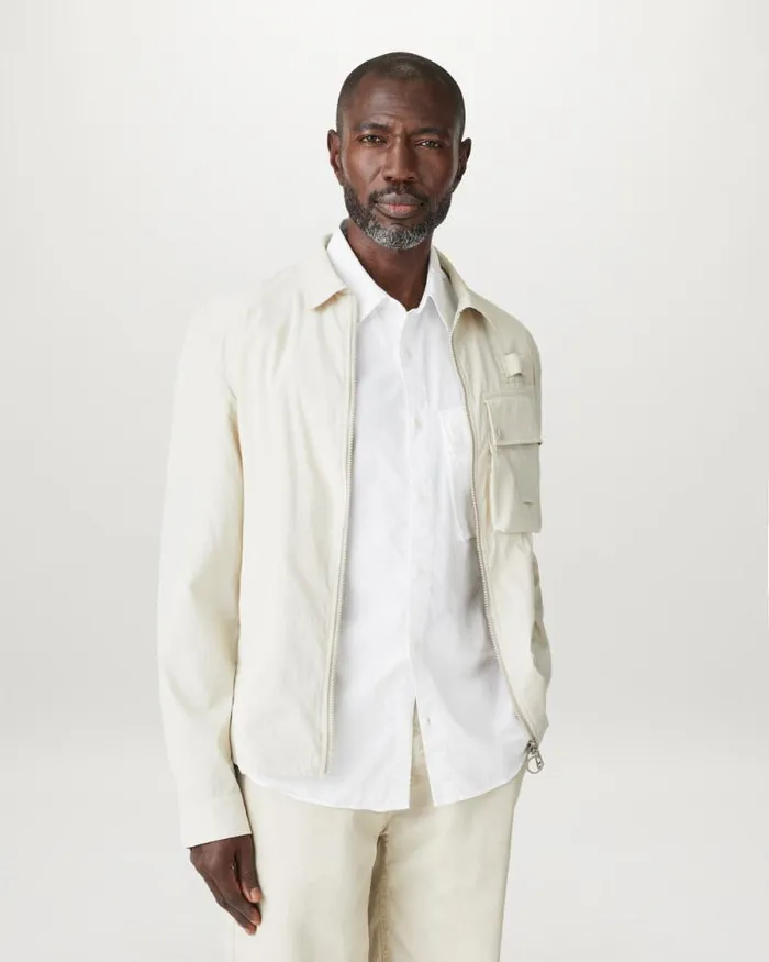 Shirts Men Belstaff Scale Short Sleeve Shirt White