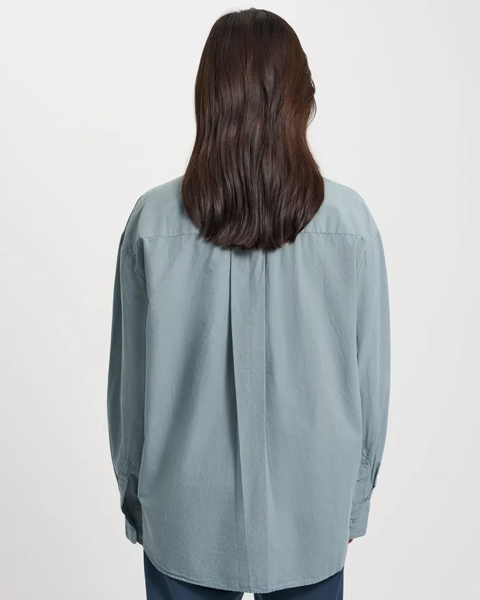 Shirts Women Colorfulstandard Organic Oversized Shirt 8211 Oxblood Red