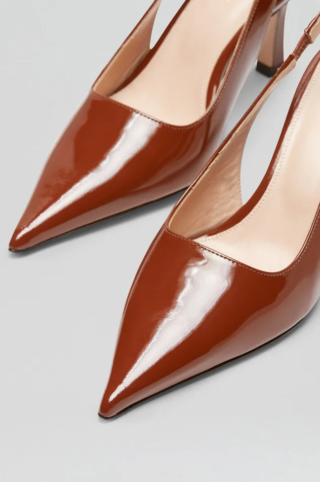 Shoes Women POLISHED SLINGBACK 75 CIGAR Scanlan Theodore Shoes Women POLISHED SLINGBACK 75 CIGAR Scanlan Theodore